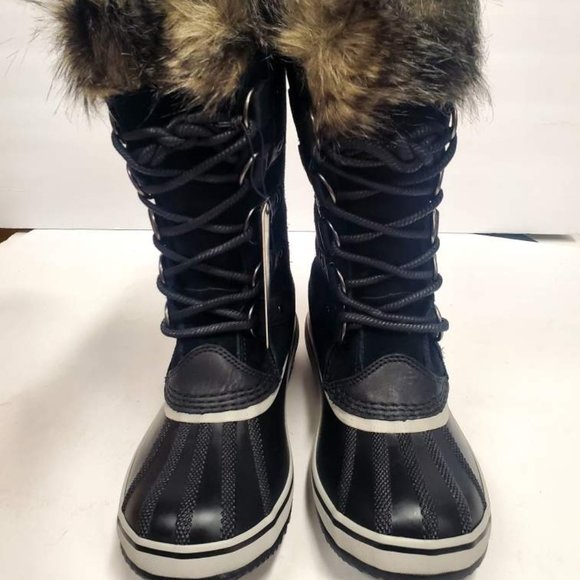 SOREL Women's Boots Joan Of Arctic, Black, Stone, size 7 and 8.5 - New - Picture 1 of 4